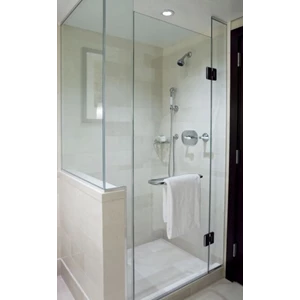 Shower Box Kaca Kamar Mandi L tempered 10mm