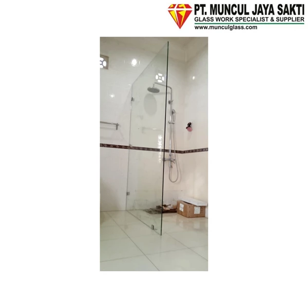 10mm . Tempered Glass Shower Partition