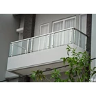 8mm clear glass balcony railing ex Assahimas 1