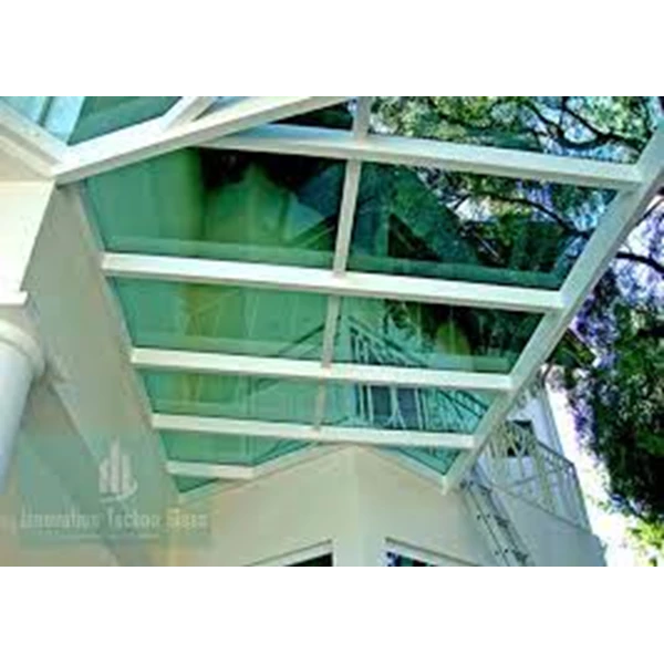 Glass Color canopy Stopsol Green 5mm
