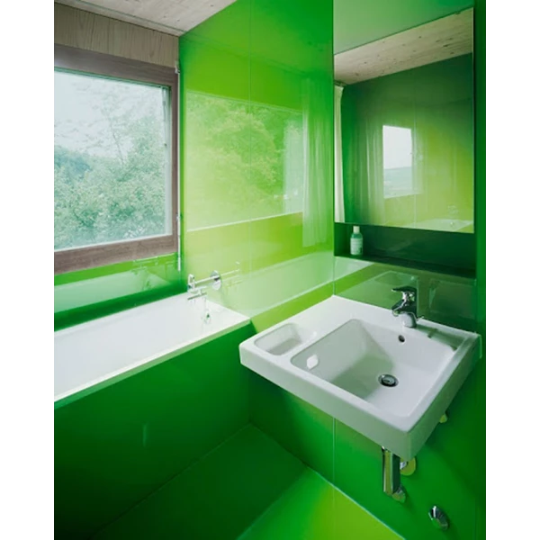 Lacobel Luminous Green Glass Asahimas 5mm