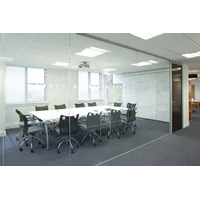 Asahimas clear glass office partition 10mm