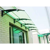 Stopsol classic green color glass canopy 8mm