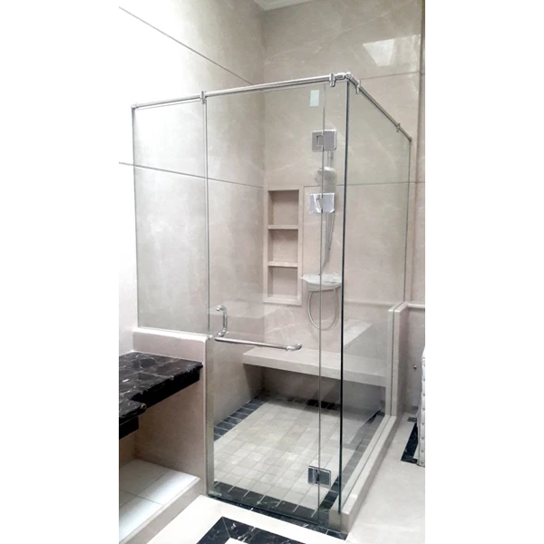 Cubicle toilet shower Glass Extra Clear 6mm