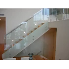 Extra clear glass stair railing 10mm 1