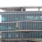 Tempered glass facade of low-e sunergy clear 4mm building ex Asahimas 1