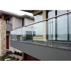 Glass balcony railing and stair railing Clear Laminated 39.16mm pvb 1.14 glass 19+19 Asahimas products 1