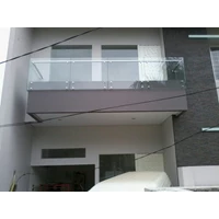 Asahi Glass Balcony Stair Railing