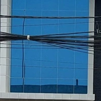 Dark Blue tempered glass Asahimas office facade 6mm